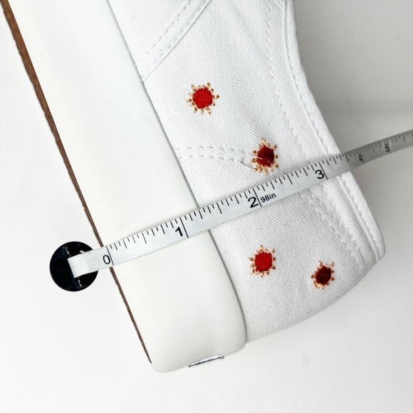 Superga X Chicas Latina Embroidered Sneakes 8 white canvas platform cactus shoes - Picture 10 of 12